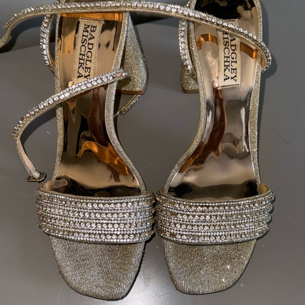 Badgley Mischka Badazzeled Strap Heels